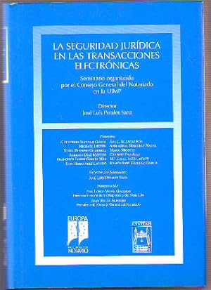 Seller image for LA SEGURIDAD JURIDICA EN LAS TRANSACCIONES ELECTRONICAS. for sale by Libros Ambig
