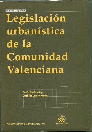 Image du vendeur pour LEGISLACION URBANISTICA DE LA COMUNIDAD VALENCIANA. mis en vente par Libros Ambig