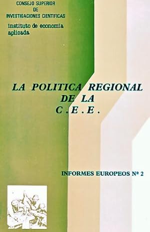 Seller image for LA POLITICA REGIONAL DE LA CEE. for sale by Libros Ambig