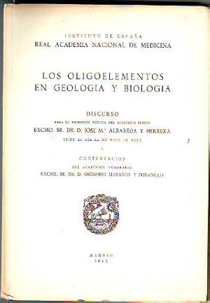 Seller image for LOS OLIGOELEMENTOS EN GEOLOGA Y BIOLOGA. for sale by Libros Ambig