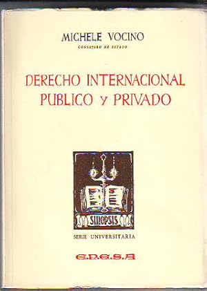 Imagen del vendedor de SINOPSIS DE DERECHO INTERNACIONAL PUBLICO Y PRIVADO. a la venta por Libros Ambig