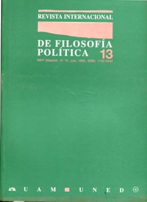 Imagen del vendedor de REVISTA INTERNACIONAL DE FILOSOFIA POLITICA. N 13: LA ECOLOGIA Y LOS LIMITES DEL LIBERALISMO. a la venta por Libros Ambig