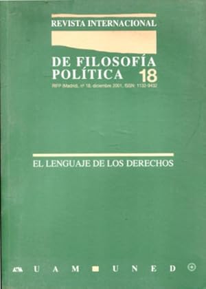 Imagen del vendedor de REVISTA INTERNACIONAL DE FILOSOFIA POLITICA. N 18: EL LENGUAJE DE LOS DERECHOS. a la venta por Libros Ambig