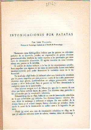 Imagen del vendedor de INTOXICACIONES POR PATATAS. a la venta por Libros Ambig