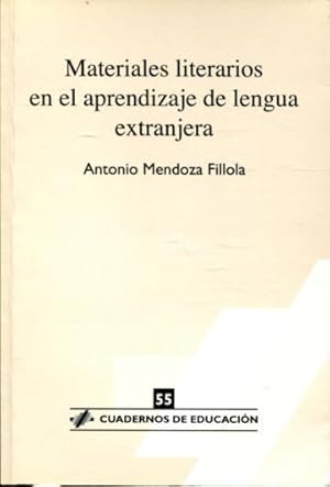 Seller image for MATERIALES LITERARIOS EN EL APRENDIZAJE DE LENGUA EXTRANJERA. for sale by Libros Ambig