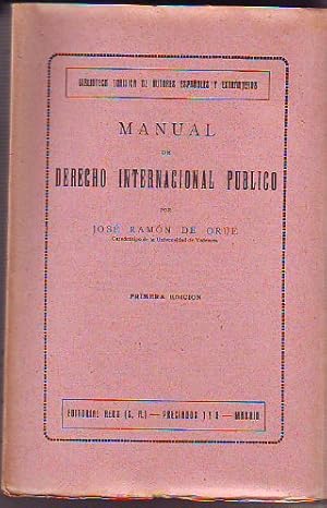 Seller image for MANUAL DE DERECHO INTERNACIONAL PBLICO. for sale by Libros Ambig