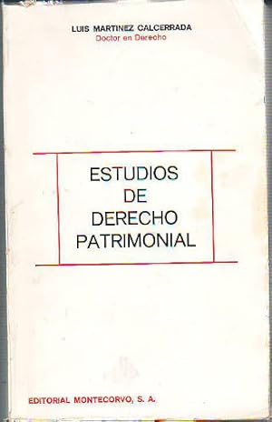 Imagen del vendedor de ESTUDIOS DE DERECHO PATRIMONIAL. a la venta por Libros Ambig