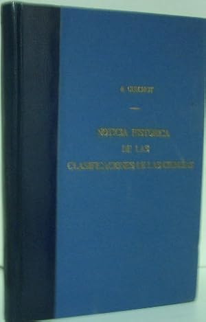 NOTICIA HISTORICA DE LAS CLASIFICACIONES DE LAS CIENCIAS Y DE LAS ARTES Y VOCABULARIO DE LAS MISMAS.