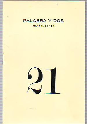 Immagine del venditore per PALABRA Y DOS. venduto da Libros Ambig