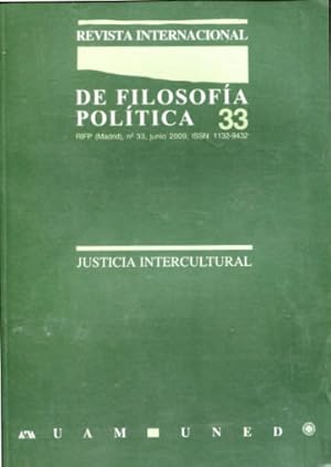 Imagen del vendedor de REVISTA INTERNACIONAL DE FILOSOFIA POLITICA. N 33: JUSTICIA INTERCULTURAL. a la venta por Libros Ambig