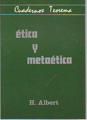 Imagen del vendedor de ETICA Y METAETICA. a la venta por Libros Ambig