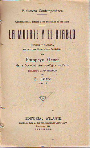 Bild des Verkufers fr LA MUERTE Y EL DIABLO. TOMO II. zum Verkauf von Libros Ambig