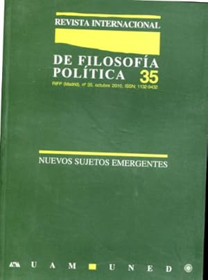 Imagen del vendedor de REVISTA INTERNACIONAL DE FILOSOFIA POLITICA. N 35: NUEVOS SUJETOS EMERGENTES. a la venta por Libros Ambig