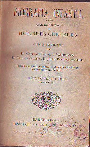 Seller image for biografia infantil. Galeria de hombres celebres. for sale by Libros Ambig