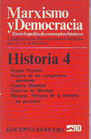 Imagen del vendedor de MARXISMO Y DEMOCRACIA. HISTORIA. 4: FRENTE POPULAR-HISTORIA a la venta por Libros Ambig