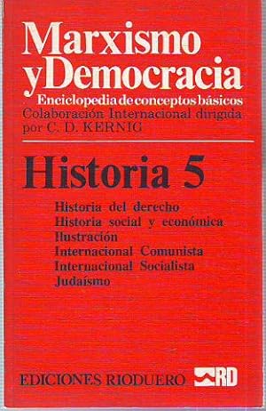 Imagen del vendedor de MARXISMO Y DEMOCRACIA. HISTORIA. 5: HISTORIA DEL DERECHO-JUDAISMO. a la venta por Libros Ambig