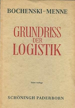 Seller image for GRUNDRISS DER LOGISTIK. for sale by Libros Ambig