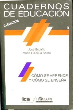 Imagen del vendedor de CUADERNOS DE EDUCACION. COMO SE APRENDE Y COMO SE ENSEA. a la venta por Libros Ambig