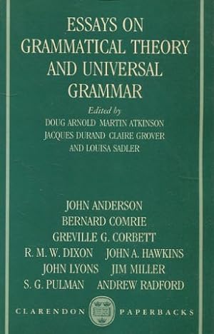 Seller image for ESSAYS ON GRAMMATICAL THEORY AND UNIVERSAL GRAMMAR. for sale by Libros Ambig