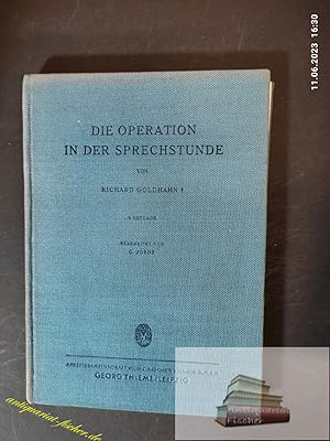 Seller image for Die Operation in der Sprechstunde. for sale by Antiquariat-Fischer - Preise inkl. MWST