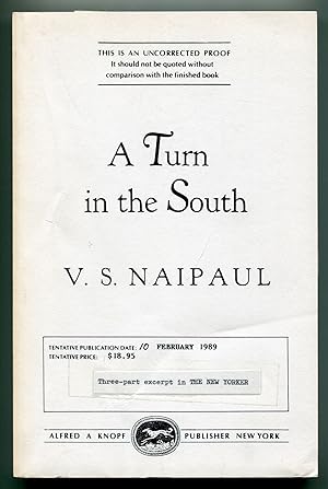 Bild des Verkufers fr A Turn in the South zum Verkauf von Between the Covers-Rare Books, Inc. ABAA