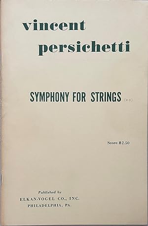 Seller image for Persichetti: Symphony for Strings score for sale by Reilly Books