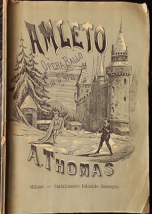 Amleto libretto d'opera musica di Ambrogio Thomas Teatro Regio di Torino 1880-81