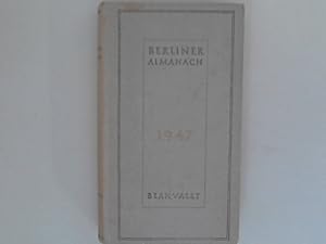 Imagen del vendedor de Berliner Almanach 1947 a la venta por ANTIQUARIAT FRDEBUCH Inh.Michael Simon