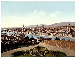 Italia, Firenze, Panorama della Città, vista da S. Miniato al Monte