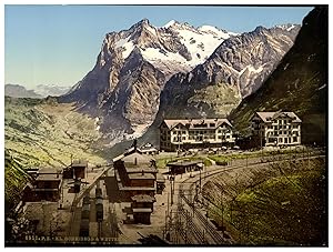 Schweiz, Berner Oberland, Kl. Scheidegg mit Wetterhorn