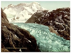 Schweiz, Glacier du Görner und die Breithorn