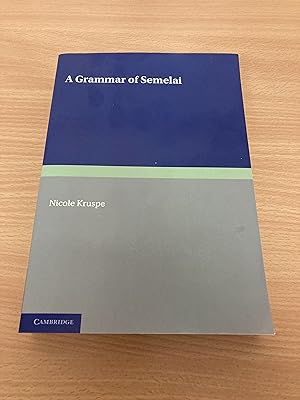A Grammar of Semelai (Cambridge Grammatical Descriptions)