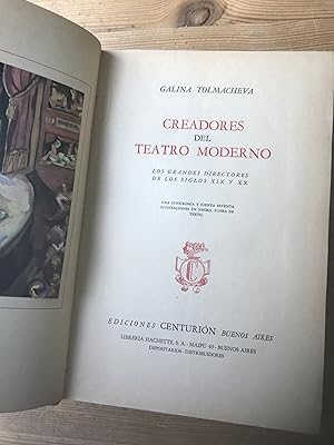 Seller image for Creadores del teatro moderno for sale by Vrtigo Libros