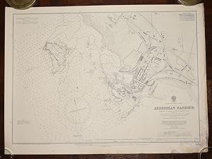 Original MAP Sea Chart SCOTLAND WEST COAST ARDROSSAN HARBOUR. Admiralty Survey Sheet 1404 Scale 1...
