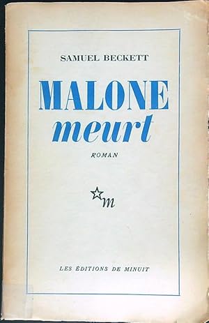 Seller image for Malone meurt for sale by Librodifaccia