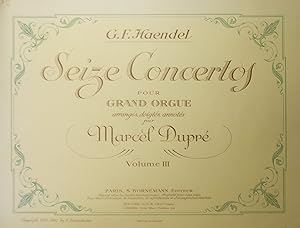 Seller image for Seize Concertos, pour Grand Orgue (Organ), arrangs, doigts, annots par Marcel Dupr, Volume III (13-16) for sale by Austin Sherlaw-Johnson, Secondhand Music