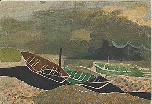 Bild des Verkufers fr POSTAL 62524 : Los barcos. Galeria Maeght. Paris. Francia zum Verkauf von EL BOLETIN