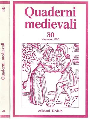 Bild des Verkufers fr Quaderni medievali Vol. 30 1990 zum Verkauf von Biblioteca di Babele