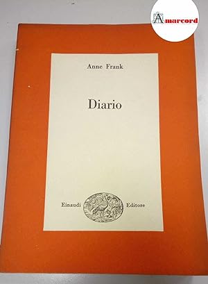 Immagine del venditore per Frank Anna, Diario, Einaudi, 1954. venduto da Amarcord libri