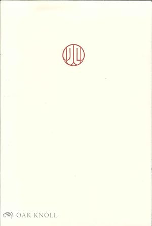 Seller image for JAMES L. WEIL: MASTER OF FINE PRINTING AND POETRY for sale by Oak Knoll Books, ABAA, ILAB