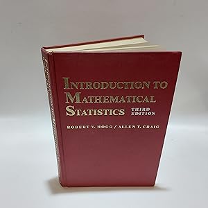 Bild des Verkufers fr Introduction to Mathematical Statistics. Third Edition zum Verkauf von Cambridge Rare Books