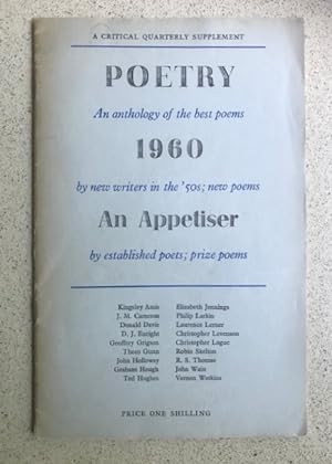 Seller image for Poetry, 1960, An Appetiser for sale by Weysprings Books, IOBA, PBFA
