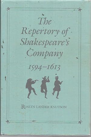 Image du vendeur pour The Repertory of Shakespeare's Company, 1594-1613 mis en vente par Bookfeathers, LLC