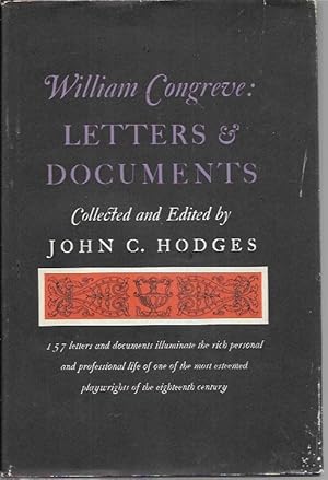 Seller image for Wolliam Congreve: Letter & Documents for sale by Bookfeathers, LLC