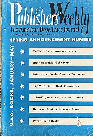 Publisher's Weekly: The American Book Trade Journal, Vol. 167, No. 5