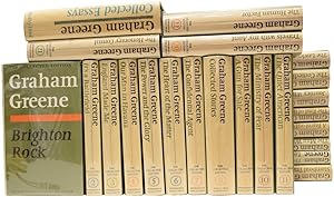 Immagine del venditore per The Collected Edition of the Works of Graham Greene: Brighton Rock, It's A Battlefield, England Made Me, Our Man In Havana, The Power & The Glory, The Heart of The Matter, The Confidential Agent, A Gun for Sale, The Ministry of Fear, The Quiet American, Stamboul Train, The End of The Affair, A Burnt-Out Case, The Man Within, The Third Man & Loser Takes All, The Comedians, Collected Stories, Journey Without Maps, The Lawless Roads, Travels With My Aunt, The Honorary Consul and The Human Factor venduto da Adrian Harrington Ltd, PBFA, ABA, ILAB