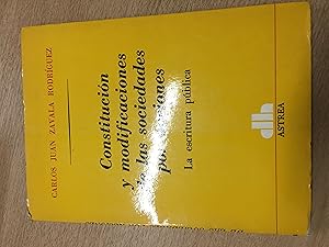 Seller image for Constitucion y modificaciones de las sociedades por acciones for sale by Libros nicos