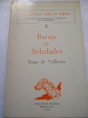 Imagen del vendedor de Baraja de Soledades a la venta por Libros nicos