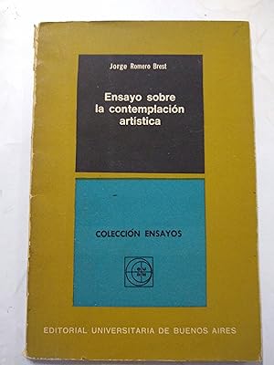 Immagine del venditore per Ensayo sobre la contemplacion artistica venduto da Libros nicos