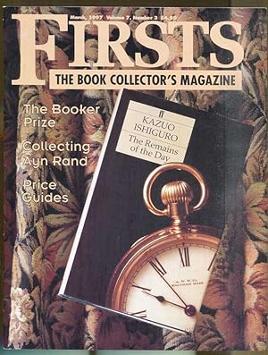 Image du vendeur pour Firsts: The Book Collector's Magazine: March, 1997 mis en vente par Dearly Departed Books